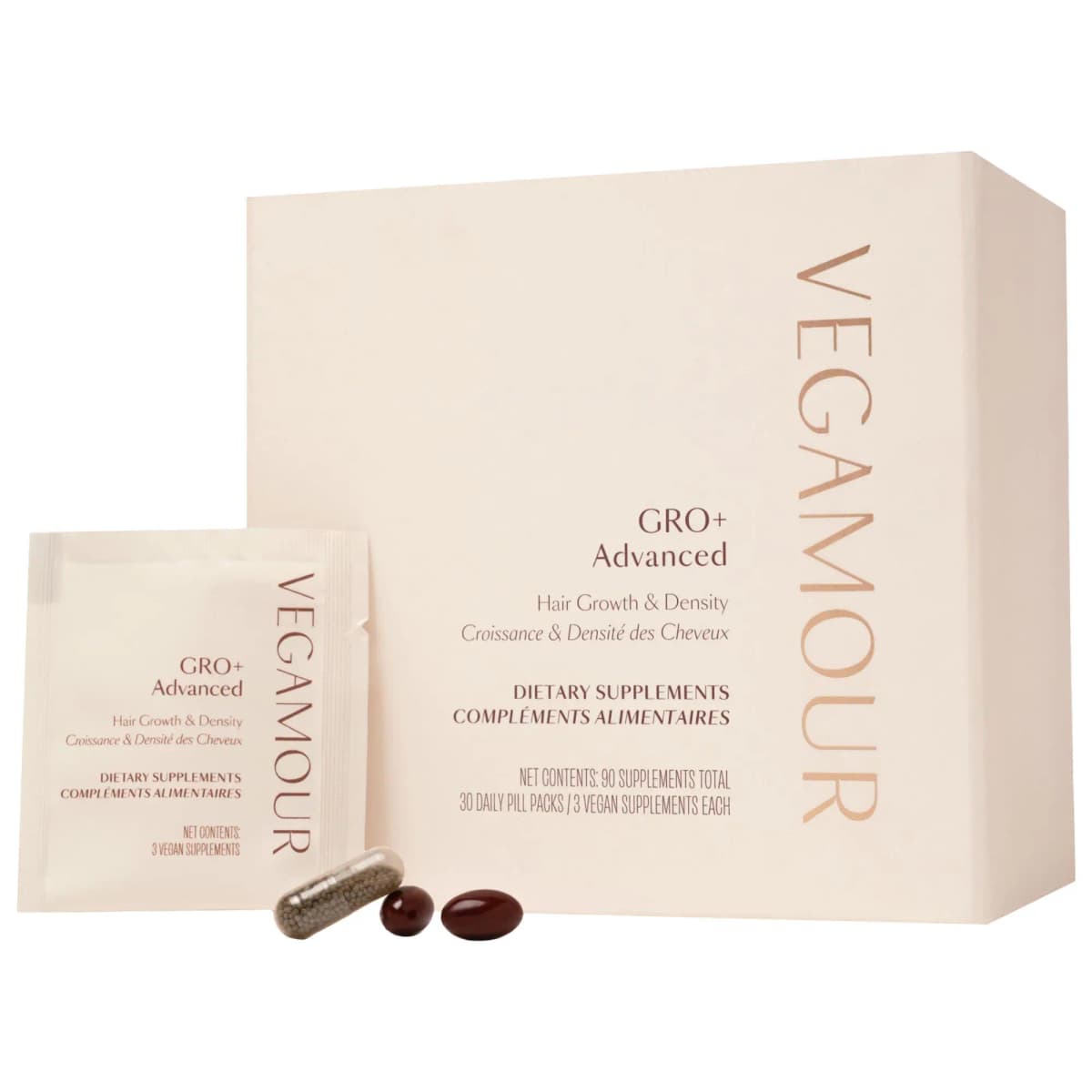 GRO+ Advanced Growth & Density Supplements for Hair Thinning and Loss