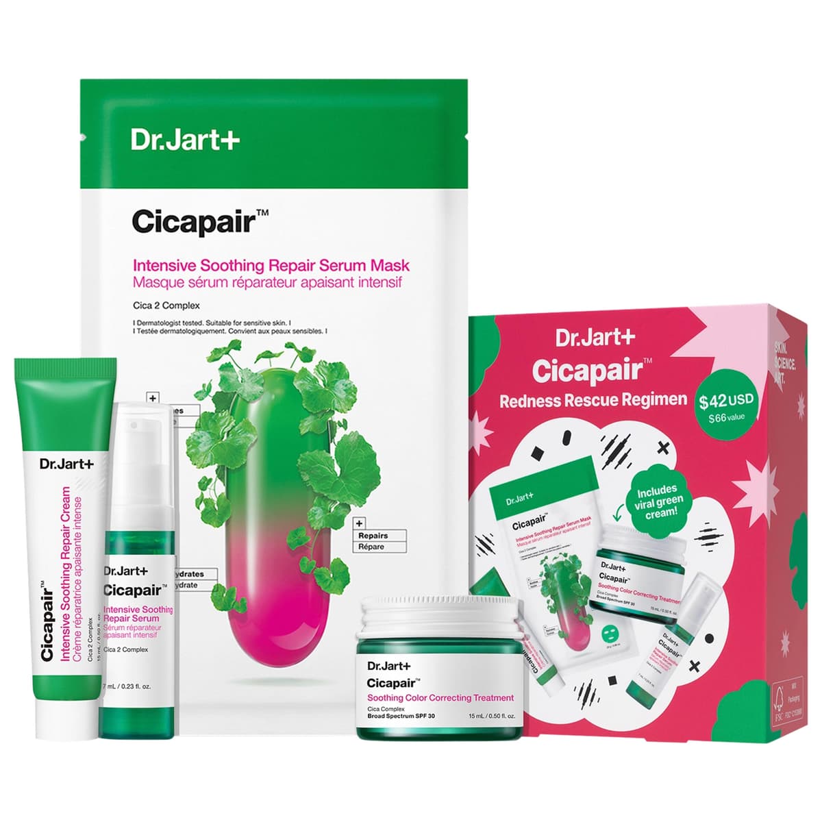 Cicapair™ Redness Rescue Regimen Kit with Centella Asiatica