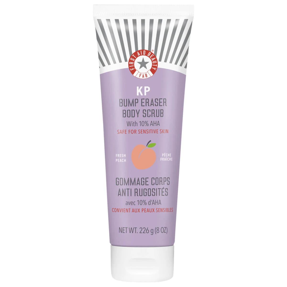 KP Bump Eraser Body Scrub with 10% AHA – Peach