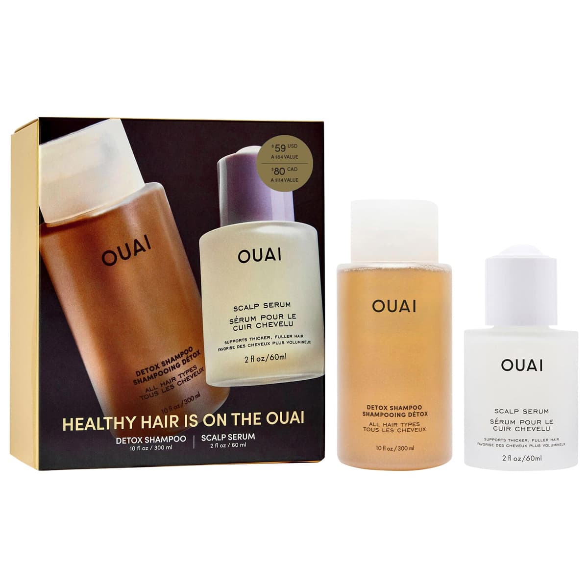 Detox Shampoo & Scalp Serum Hair Gift Set