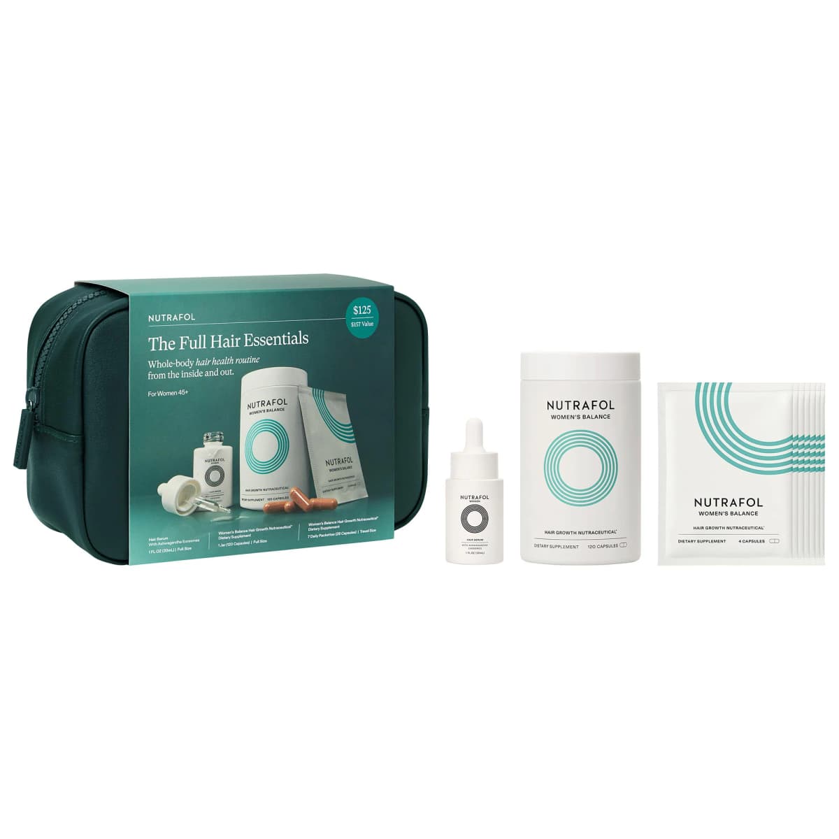 WOMEN’S BALANCE 45+ Hair Growth Supplements & Serum Gift Set for Thinning Hair