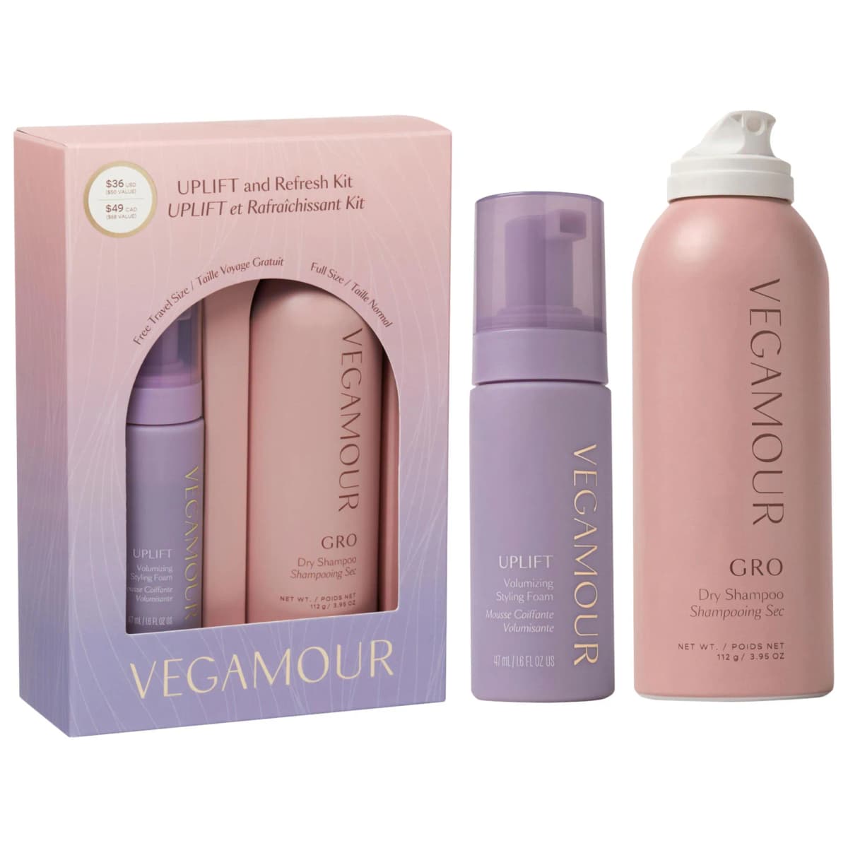 Dry Shampoo & Mini UPLIFT Volumizing Hair Foam Gift Set