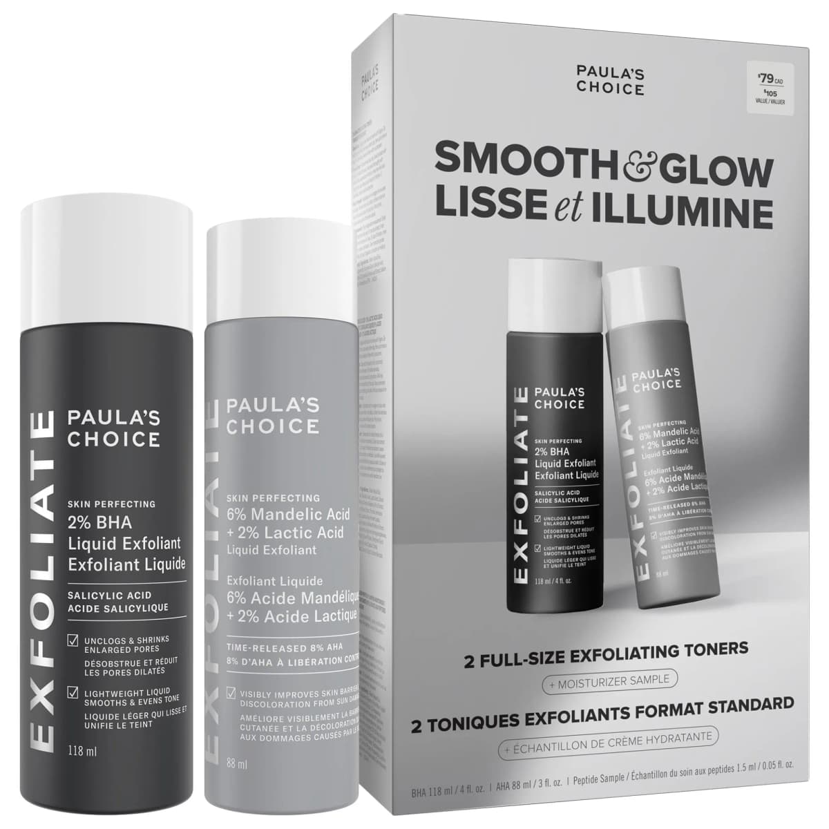 Smooth & Glow Gift Set for clearer, brighter skin
