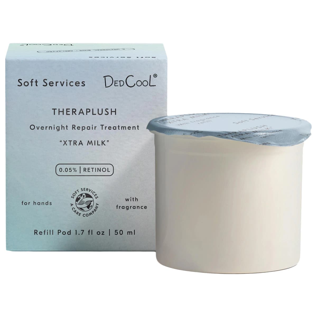 Soft Services x DedCool — Theraplush “Xtra Milk” Retinol Hand Repair Cream Refill