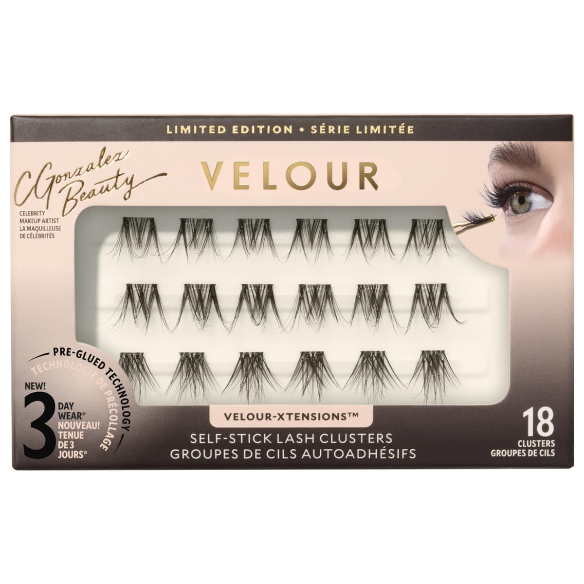 Velour x C Gonzalez Beauty Self-Stick Lash Clusters