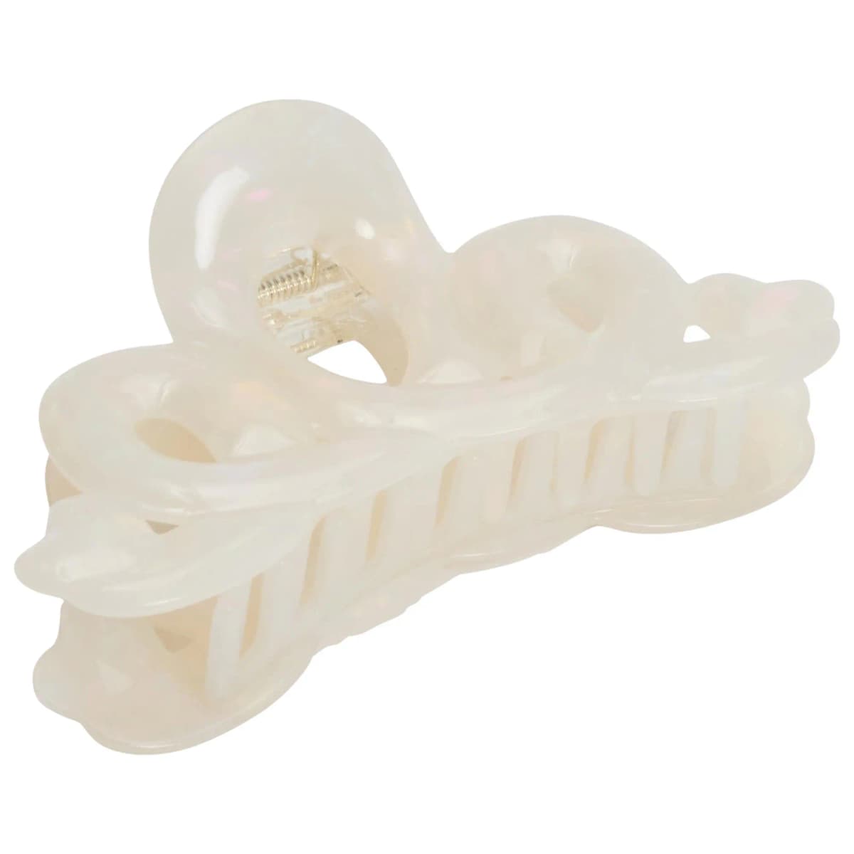 Large Heart Loop Hair Claw Clip in Opal