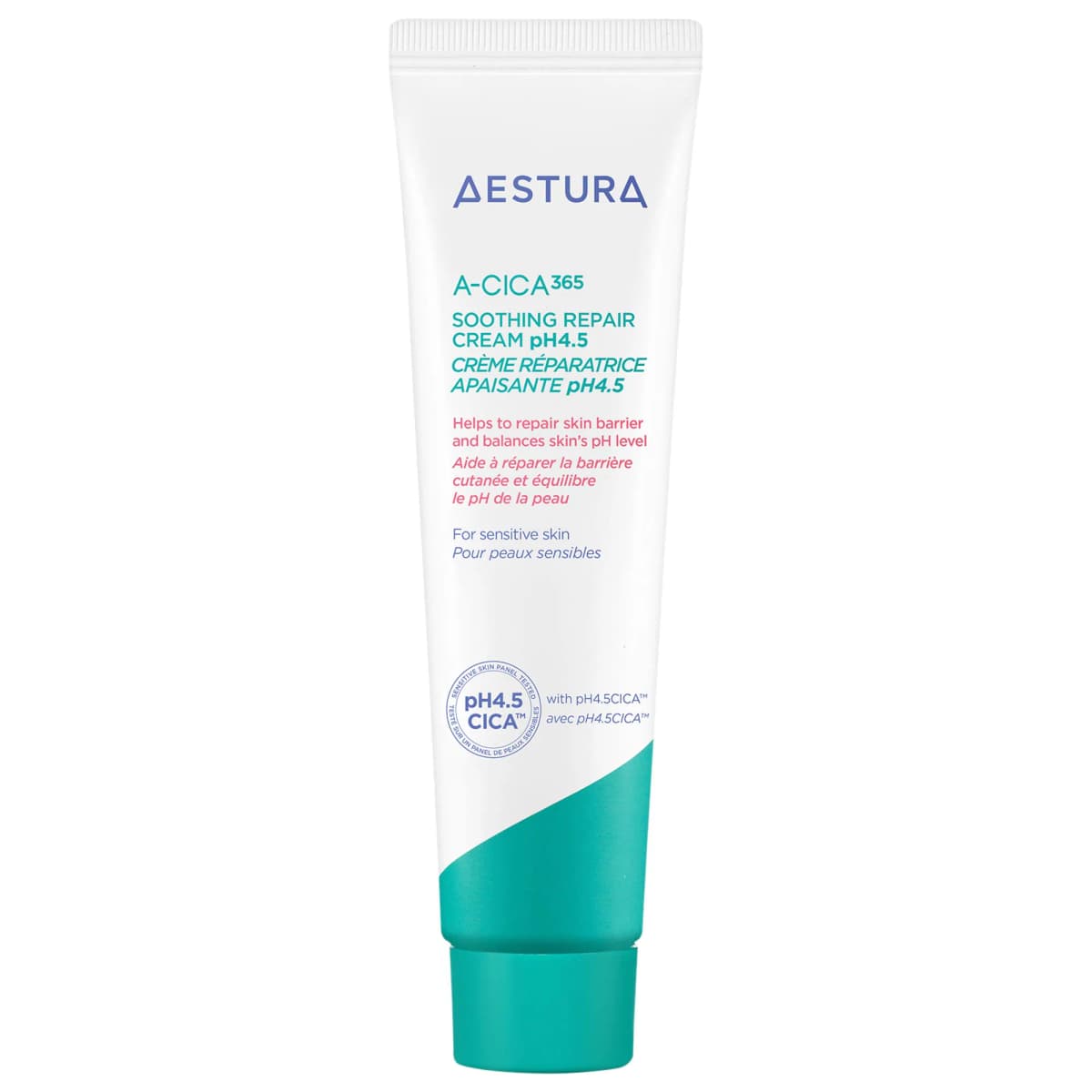 A-CICA365 Soothing Repair Gel Cream Moisturizer pH4.5 with Centella Asiatica + Panthenol for Redness