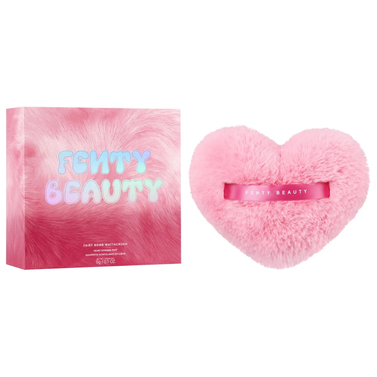 FAIRY BOMB WATTACRUSH HEART-SHAPED SHIMMER PUFF