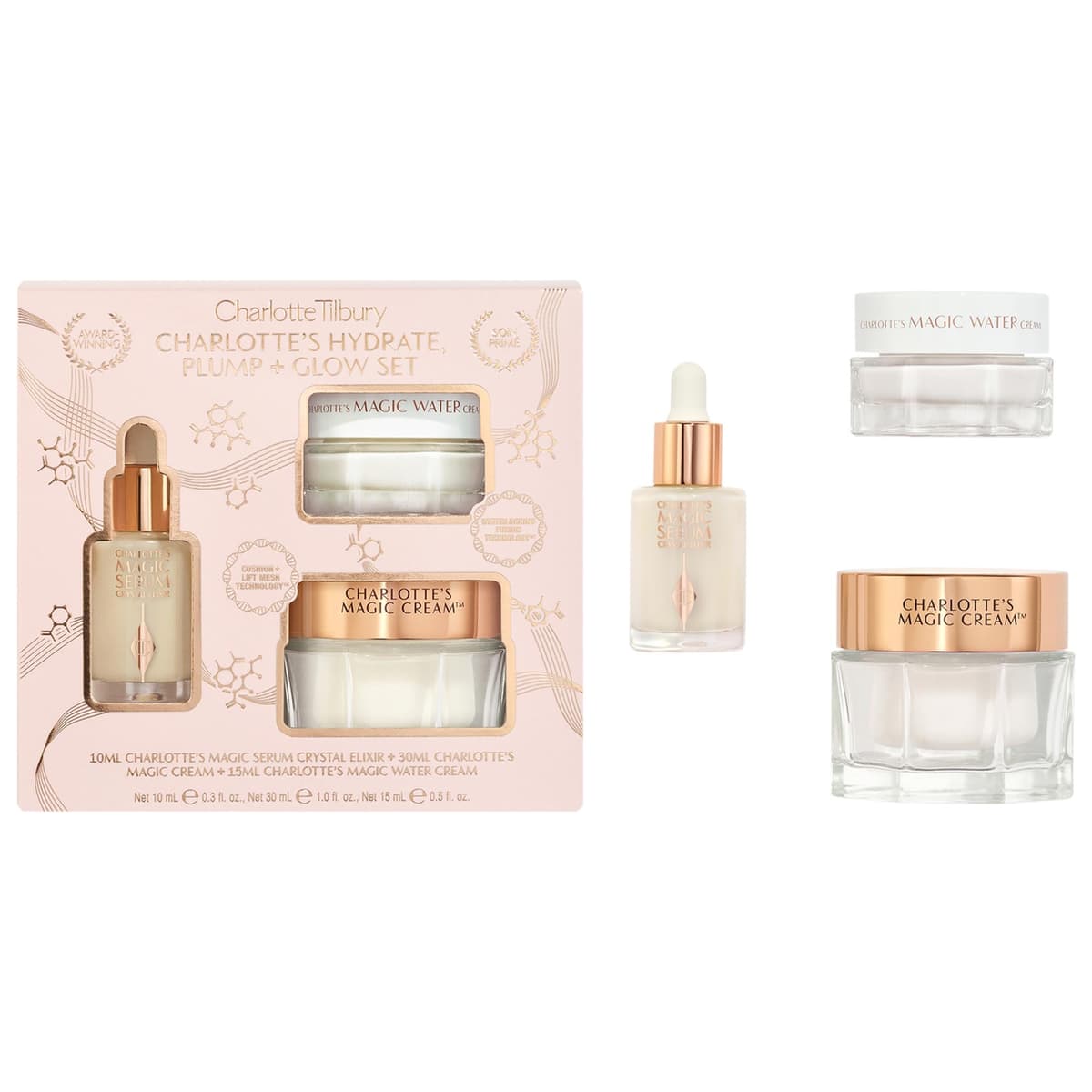 Charlotte's Hydrate, Plump & Glow Set