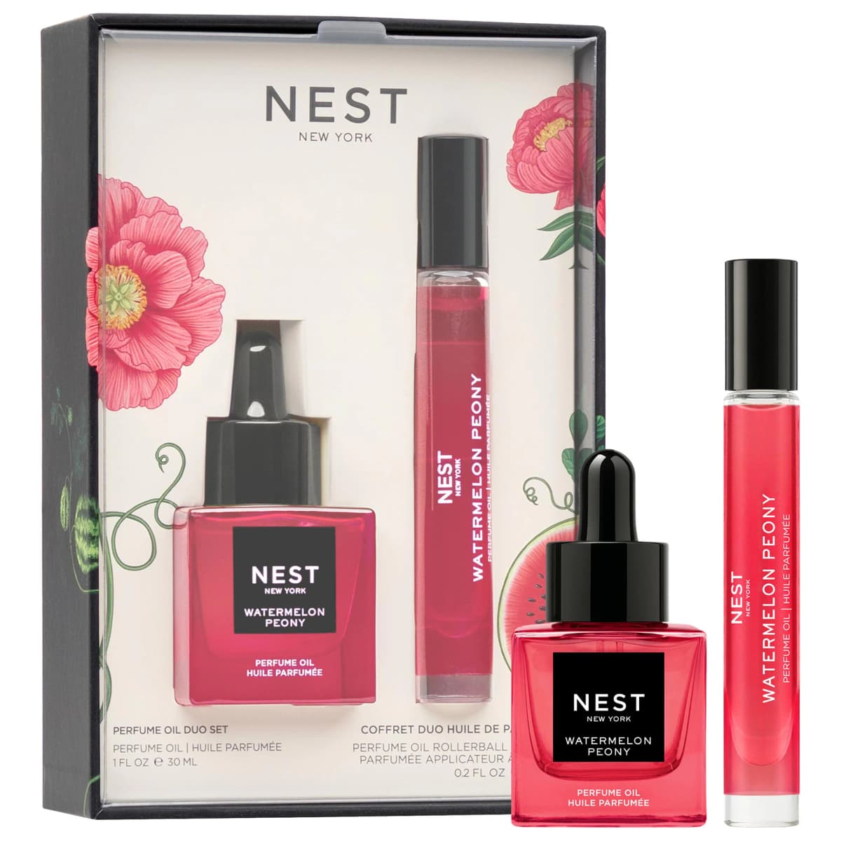 Watermelon Peony Perfume Oil Duo Set