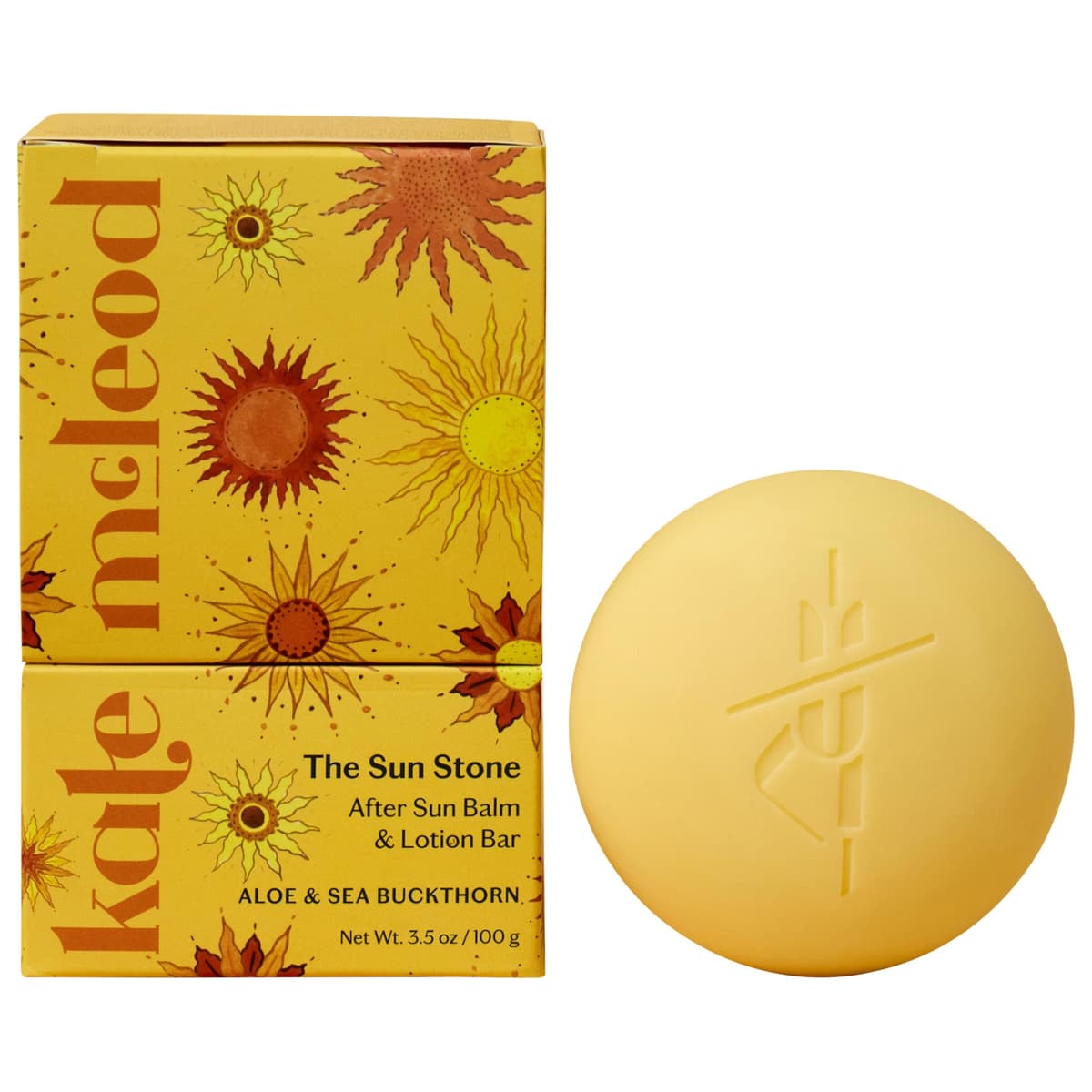 Sun Stone - After Sun Balm & Lotion Bar for Sun-Soothing Relief