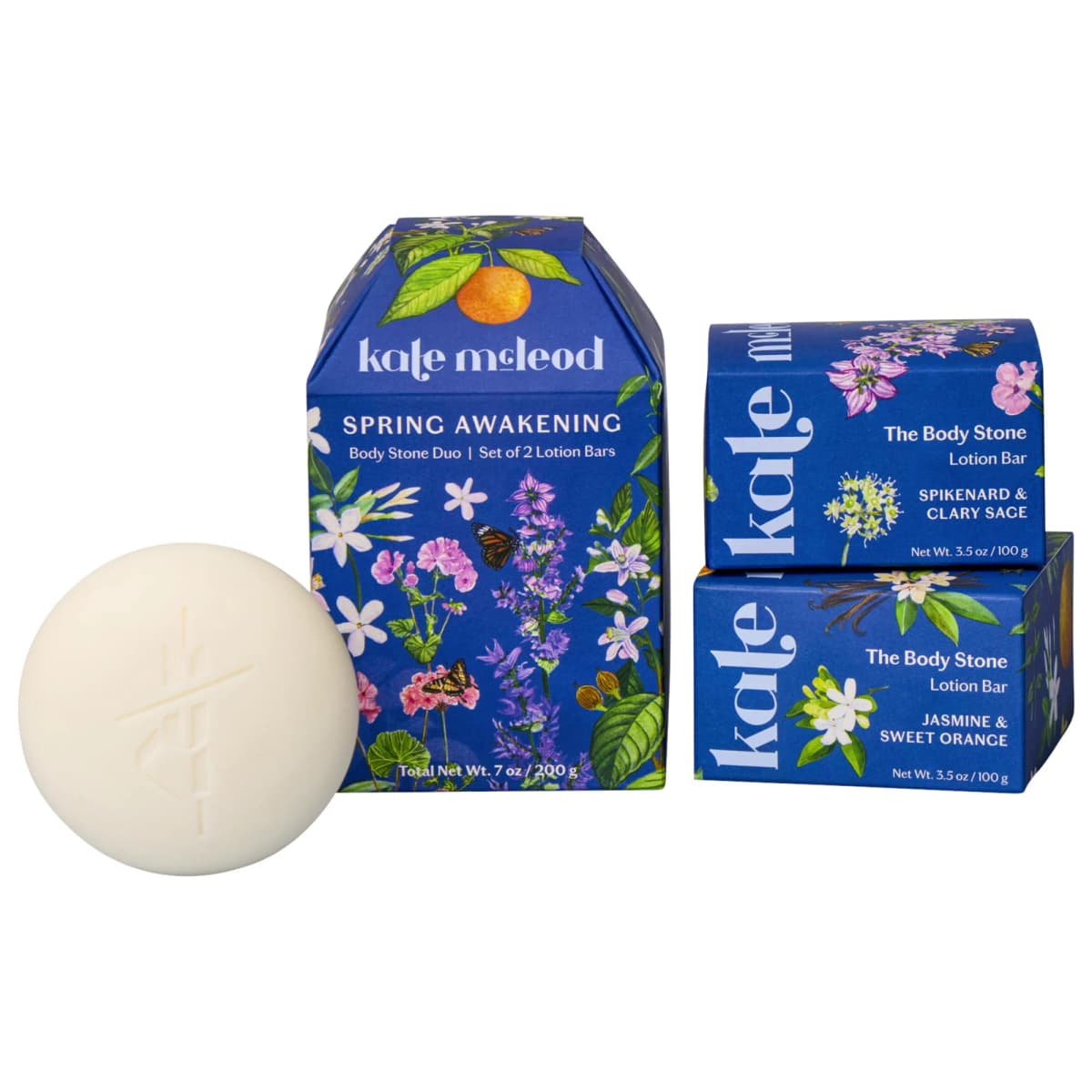 Spring Body Stone Duo - 2 Full-Size Lotion Bars