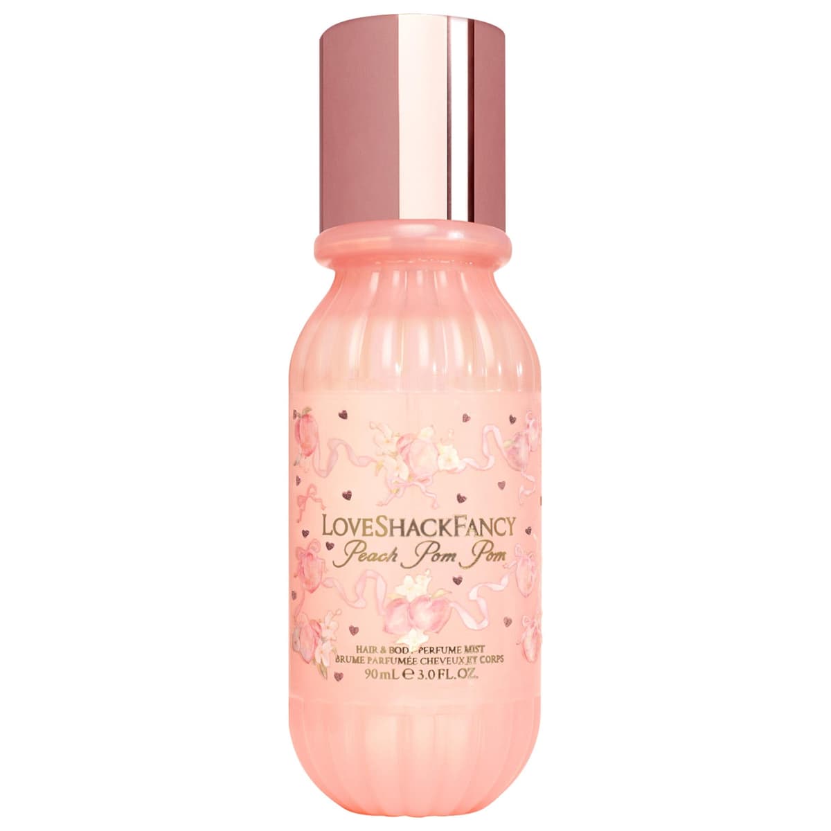 Mini Peach Pom Pom Hair & Body Mist