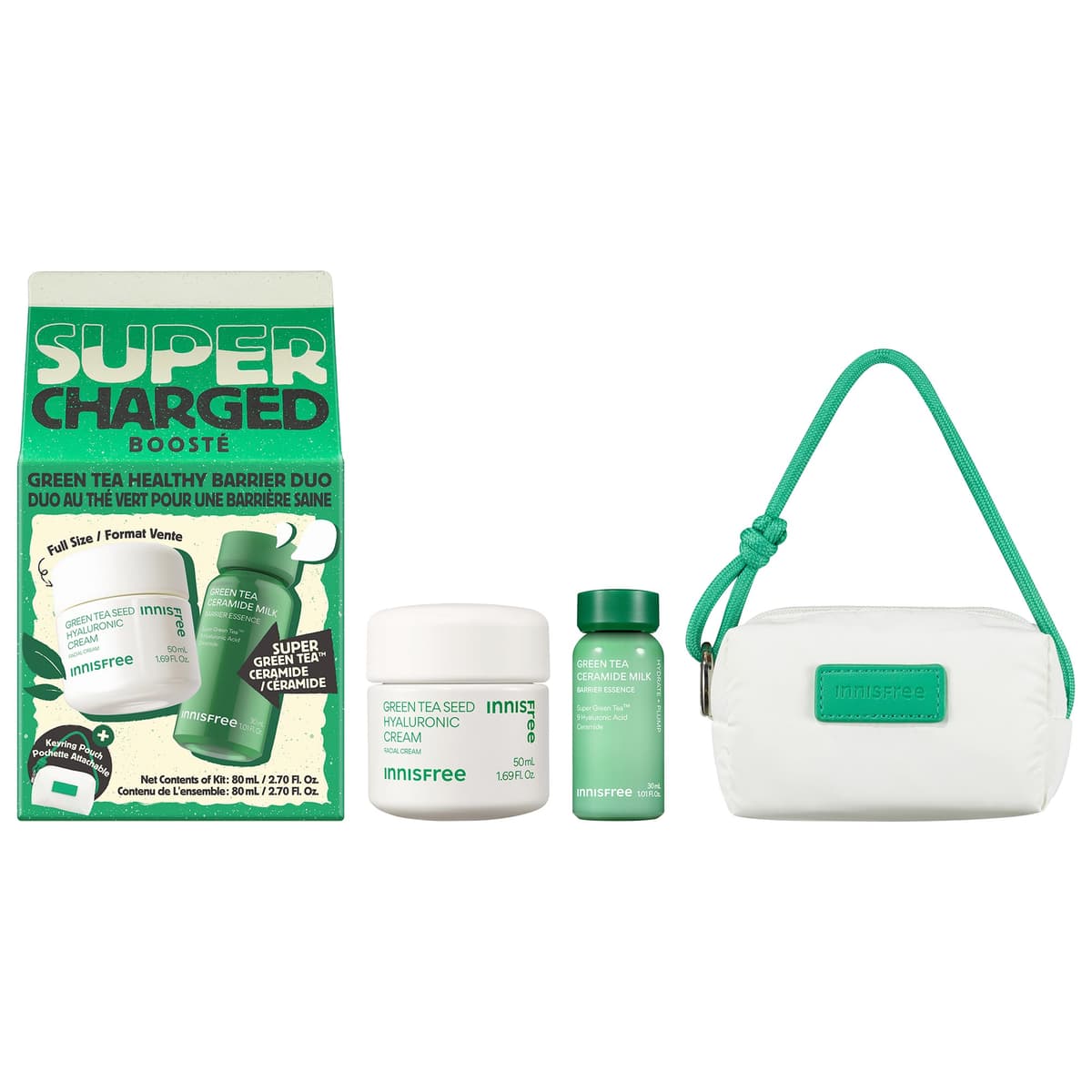 Green Tea Supercharged Set for Hydration & Skin Barrier Support