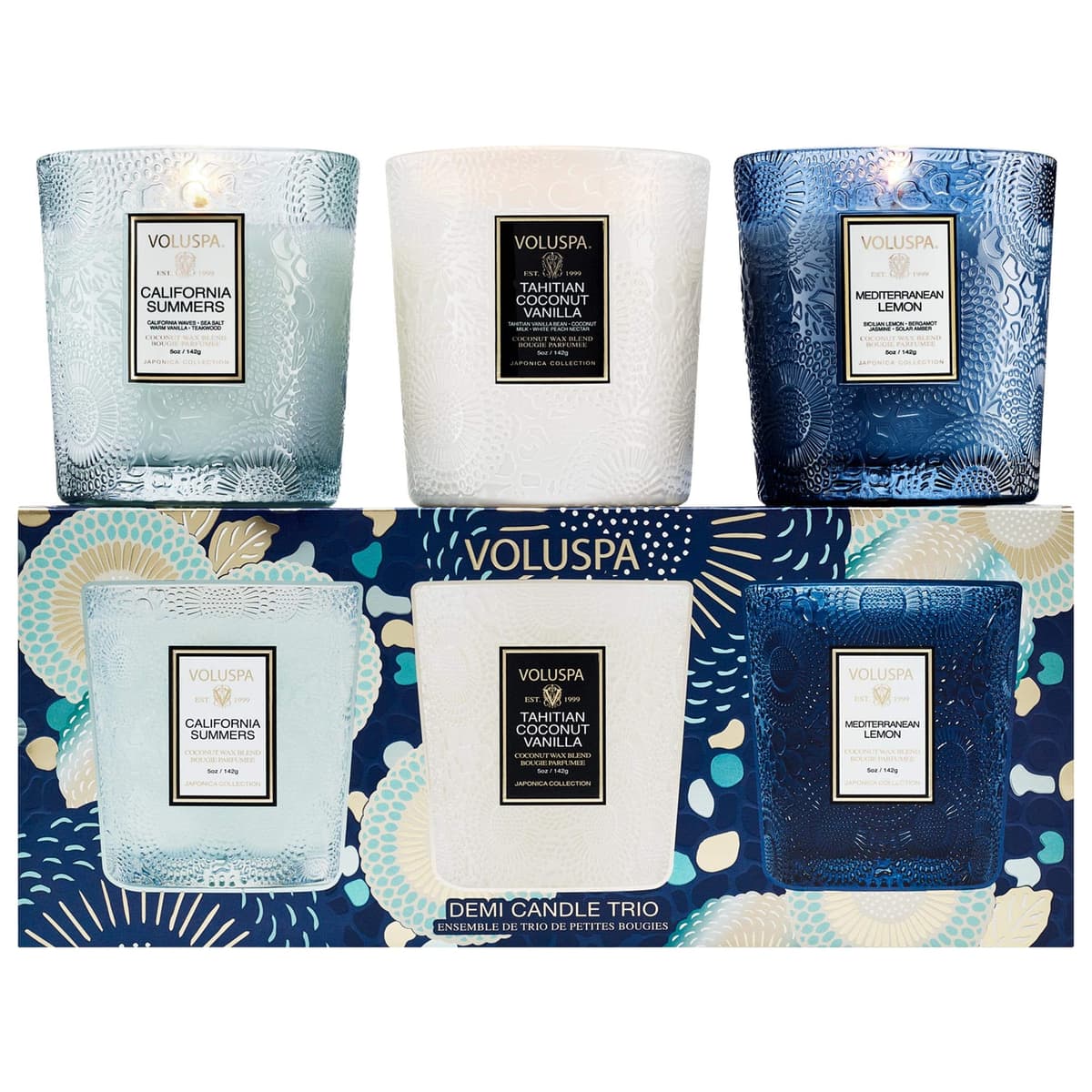 Coastal Getaway Demi Trio Candle Set