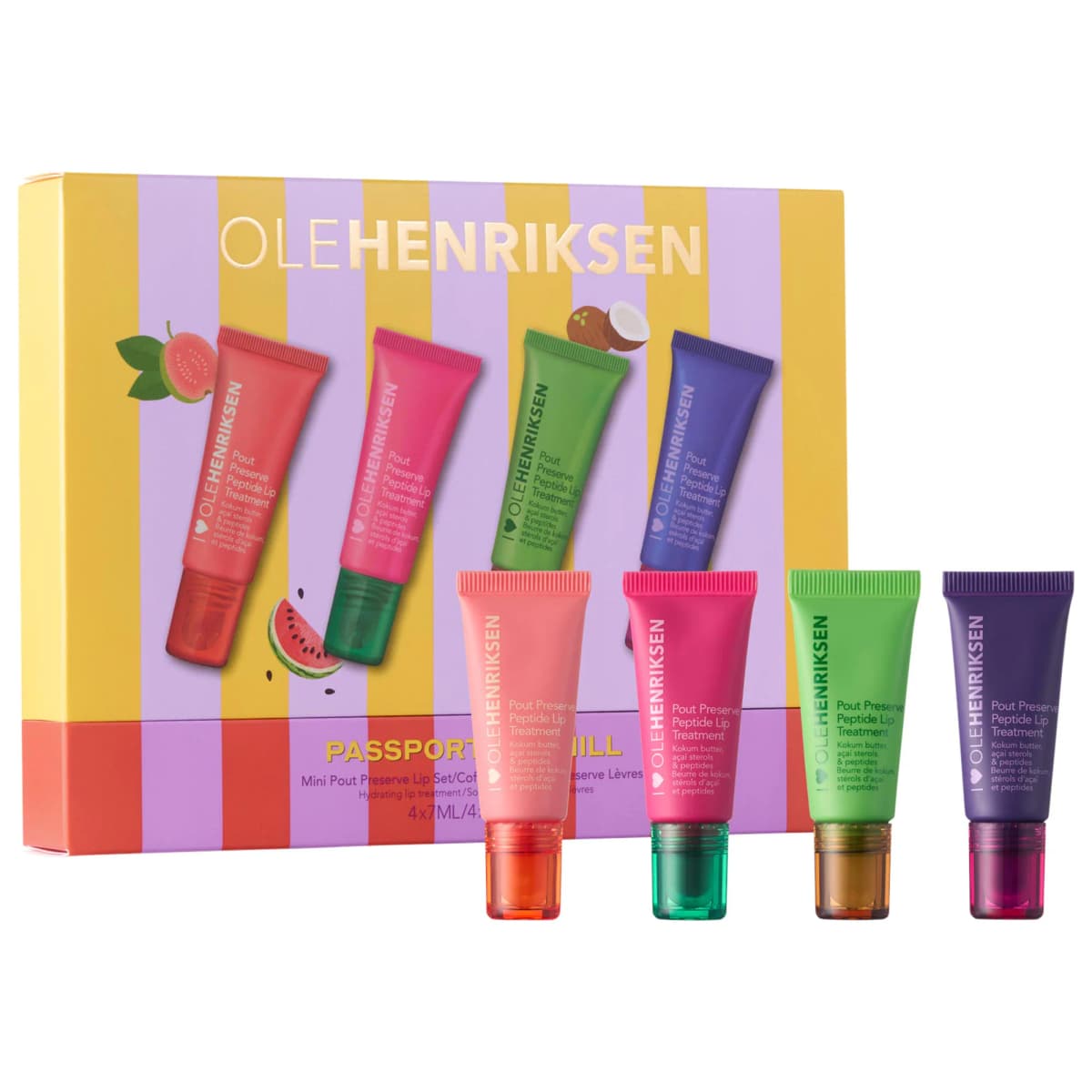 Passport to Chill Mini Pout Preserve Peptide Lip Set
