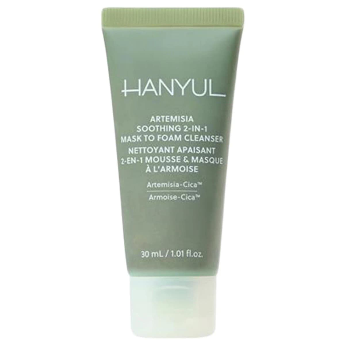 Mini Artemisia Soothing 2-in-1 Mask to Foam Cleanser with Hyaluronic Acid + BHA