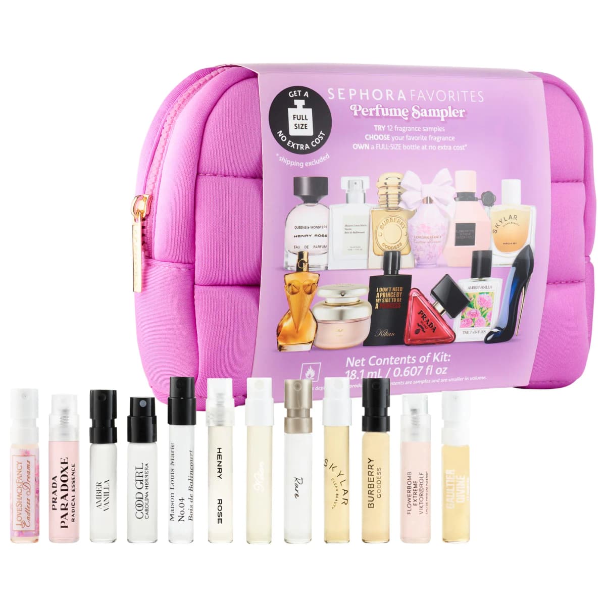 Perfume Sampler Set with Floral & Vanilla Perfumes