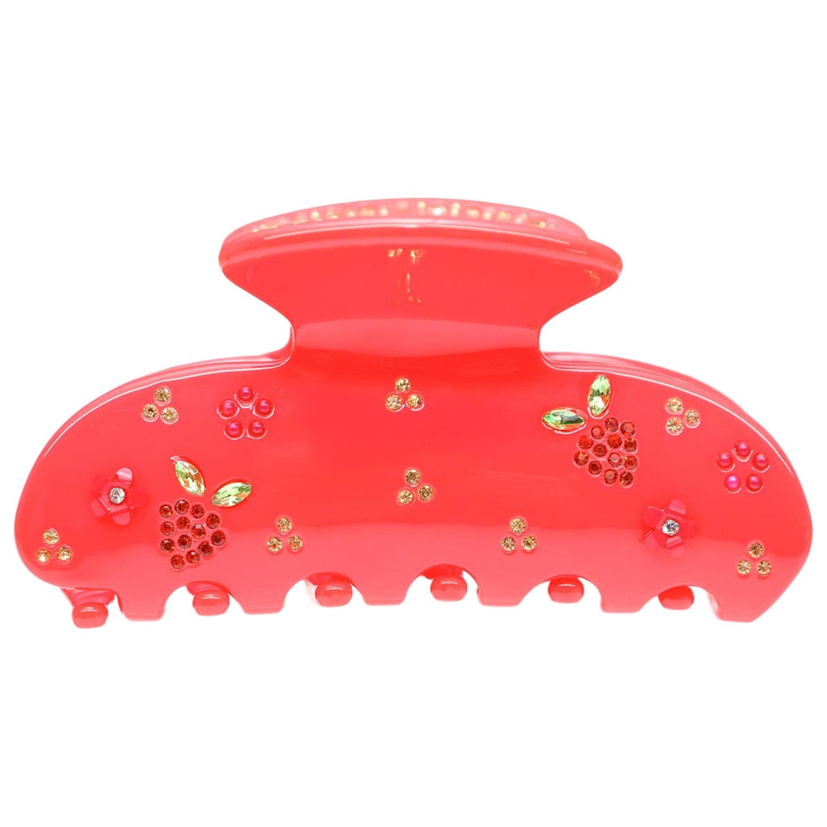 Sweetheart Hair Claw Clip in Berry Beach Club