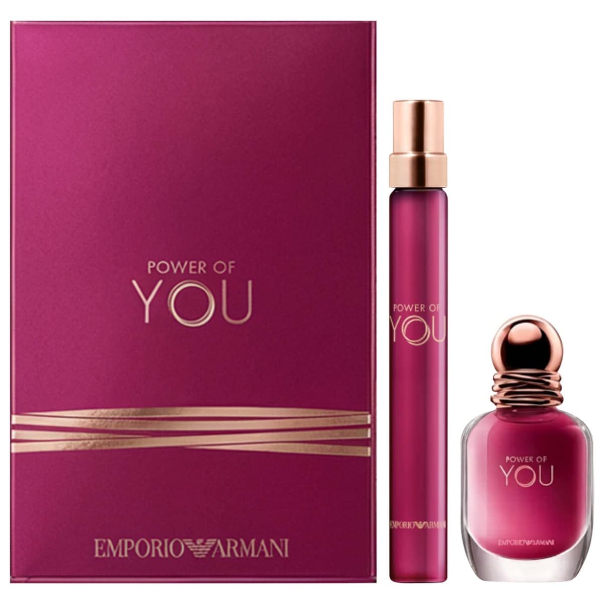 Ensemble-cadeau de deux minieaux de parfum Power of You
