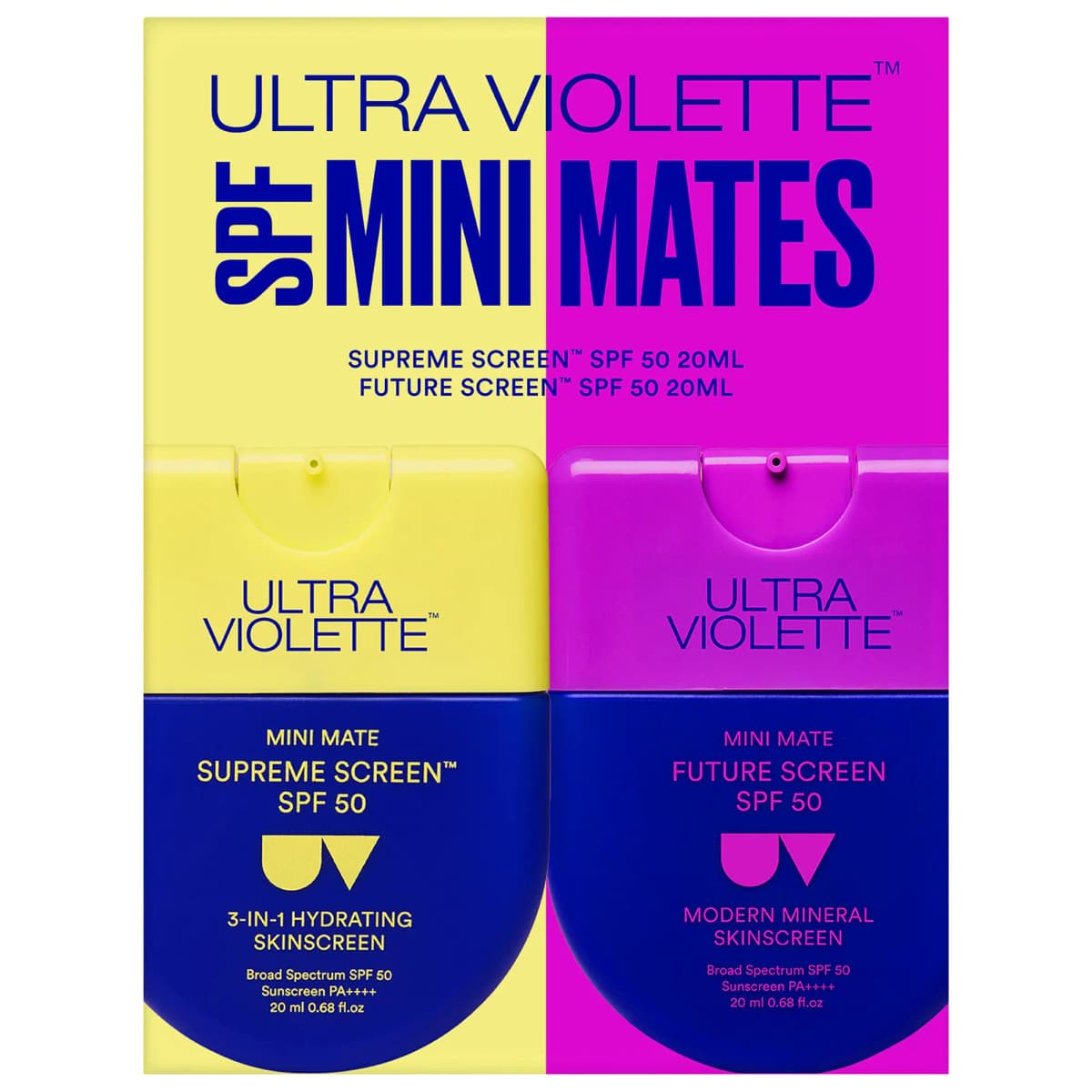 SPF Mini Mates SPF 50 Hydrating & Mineral Facial Sunscreen Set