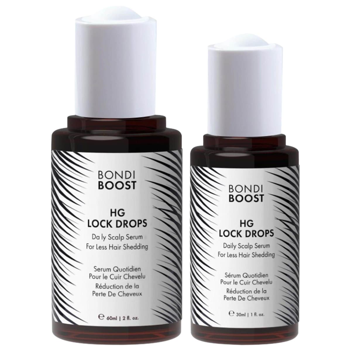 Lock in Thicker Hair - HG Lock Drops Daily Hair Serum 90 Day Duo for Thinning Hair