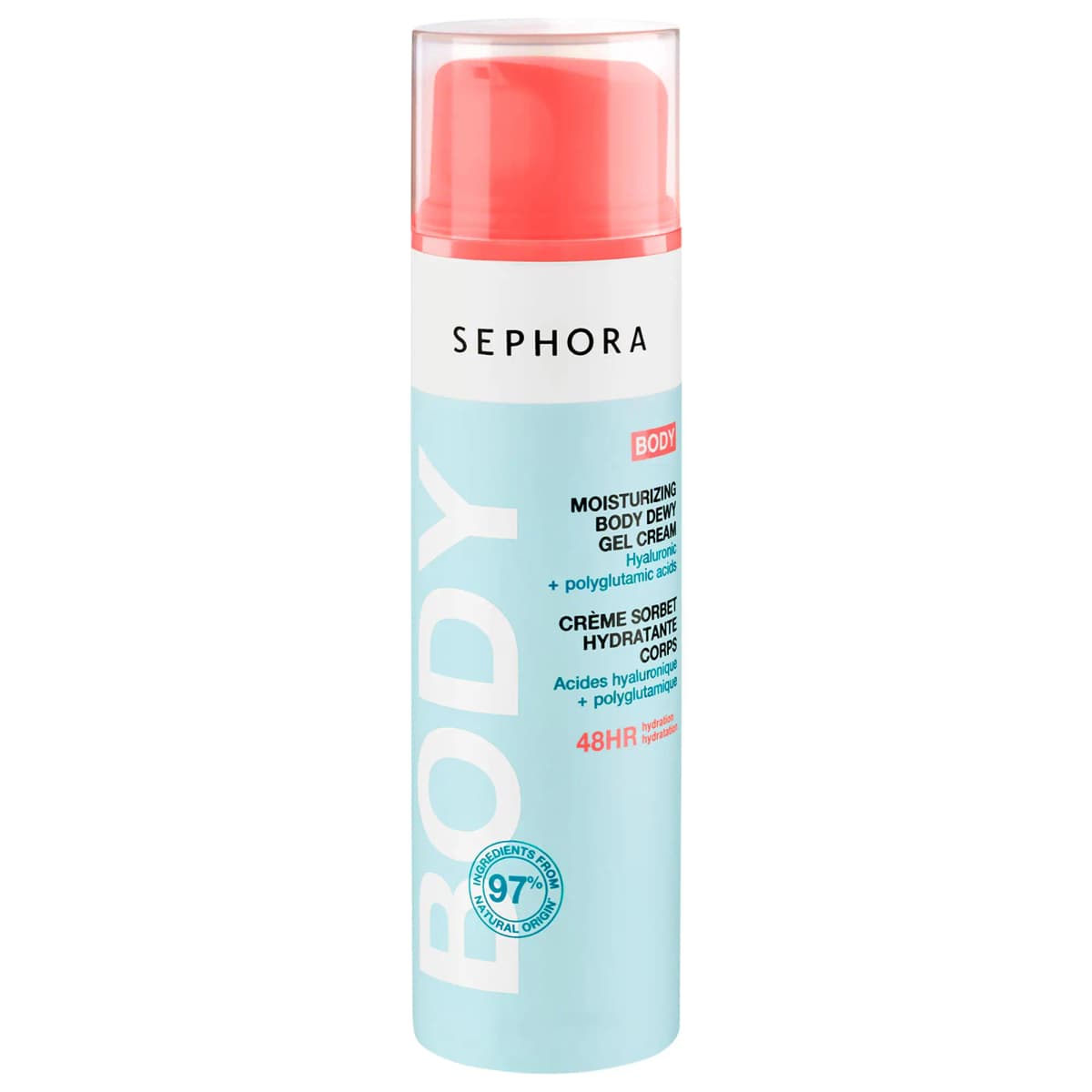 Body Dewy Gel Cream with Hyaluronic + Polyglutamic Acid