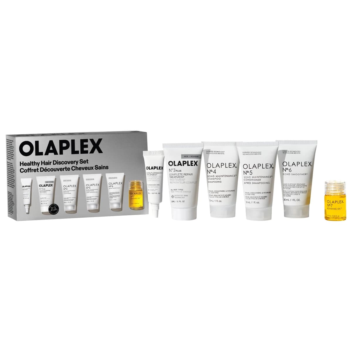 Healthy Hair Shampoo, Conditioner, and Oil Discovery Set