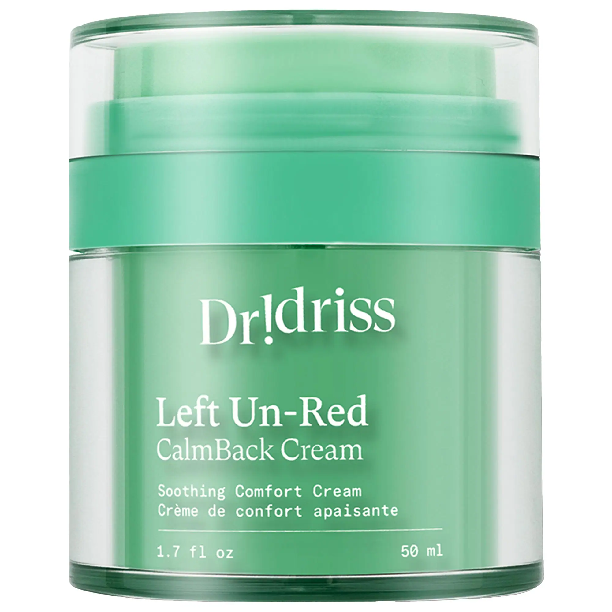 Left Un-Red CalmBack Rich Face Moisturizer for Redness and Skin Barrier Health