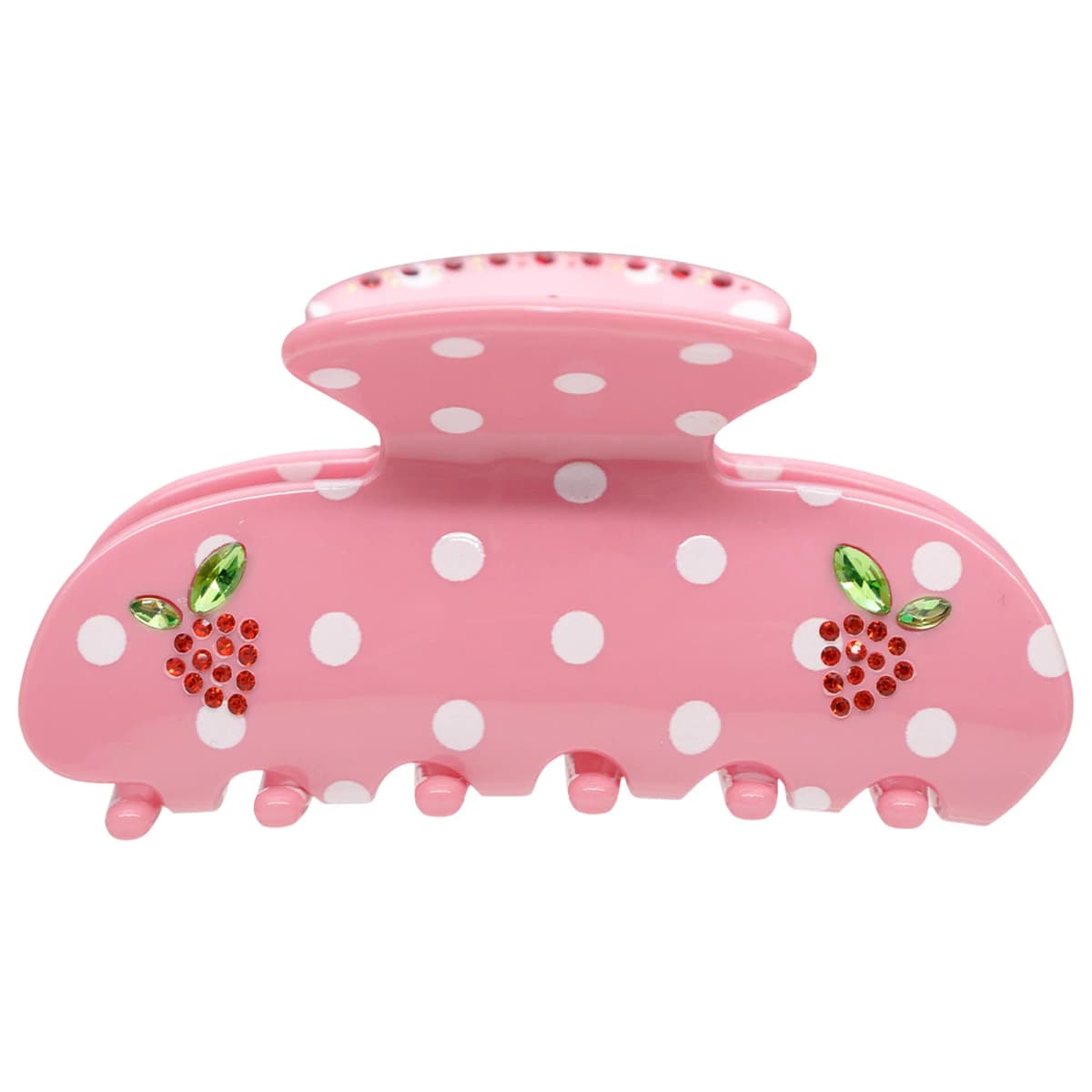 Sweetheart Hair Claw Clip in Lychee Berry Dot
