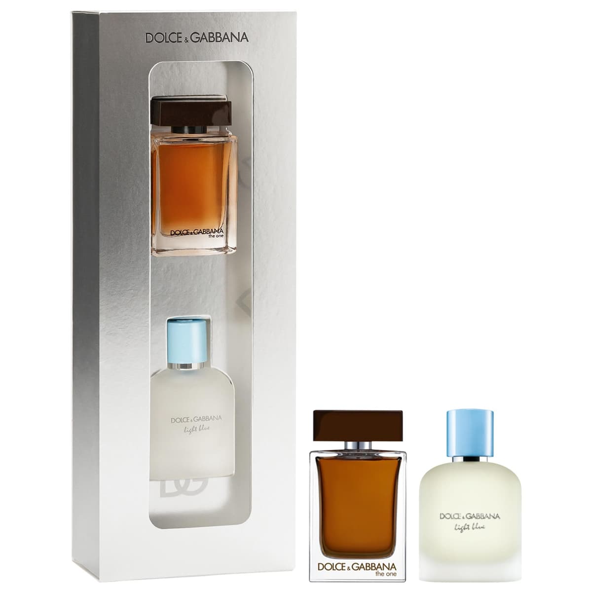 The One for Men Eau de Parfum & Light Blue Eau de Toilette Mini Cologne Duo Set