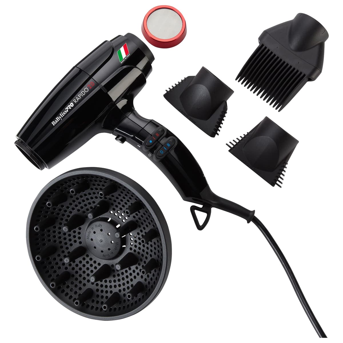 Nano Titanium High-Speed Rapido 2.0 Hair Dryer with Diffuser