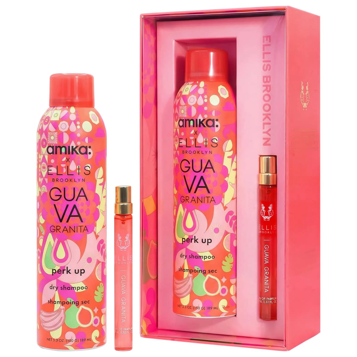 GUAVA GRANITA Travel Spray x Amika Perk Up Dry Shampoo Set
