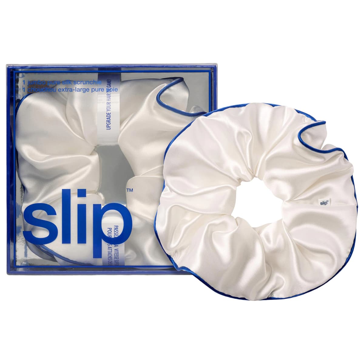 Slip Pure Silk Jumbo Scrunchie in Courtside