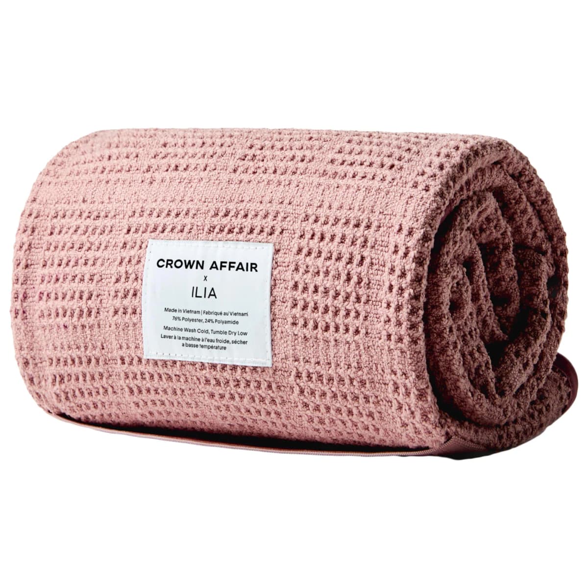 The Crown Affair x Ilia Pink Hair Towel
