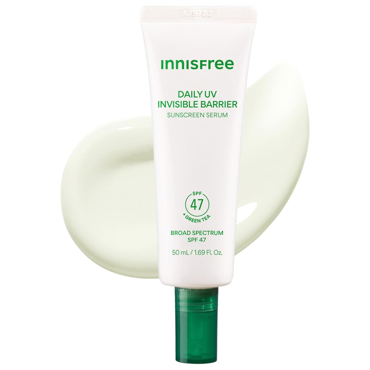 Invisible Barrier Korean Sunscreen Serum SPF 47 with Jeju Green Tea + Hyaluronic Acid
