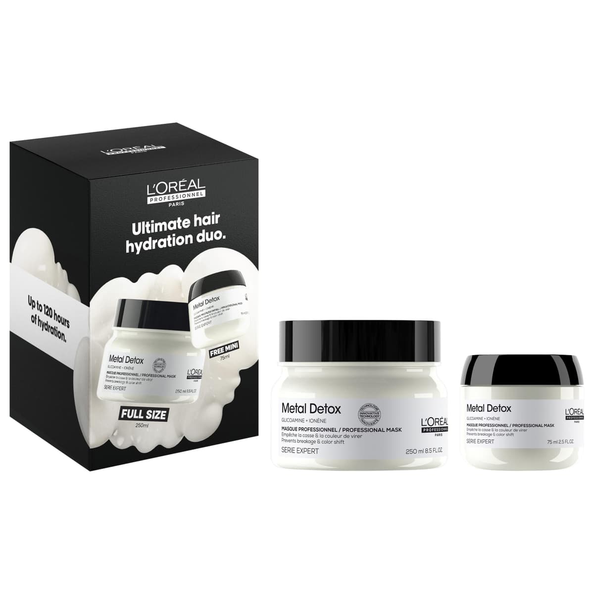 Metal Detox Hydrating Hair Mask Set for Damaged Hair