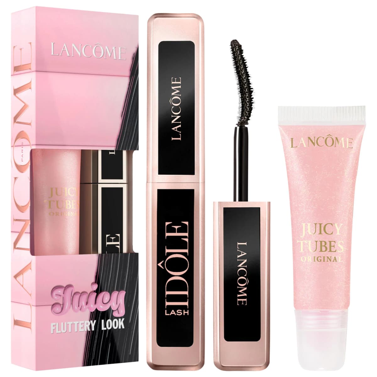 Mini Juicy Tubes Lip Gloss and Travel Size Lash Idôle Mascara Duo
