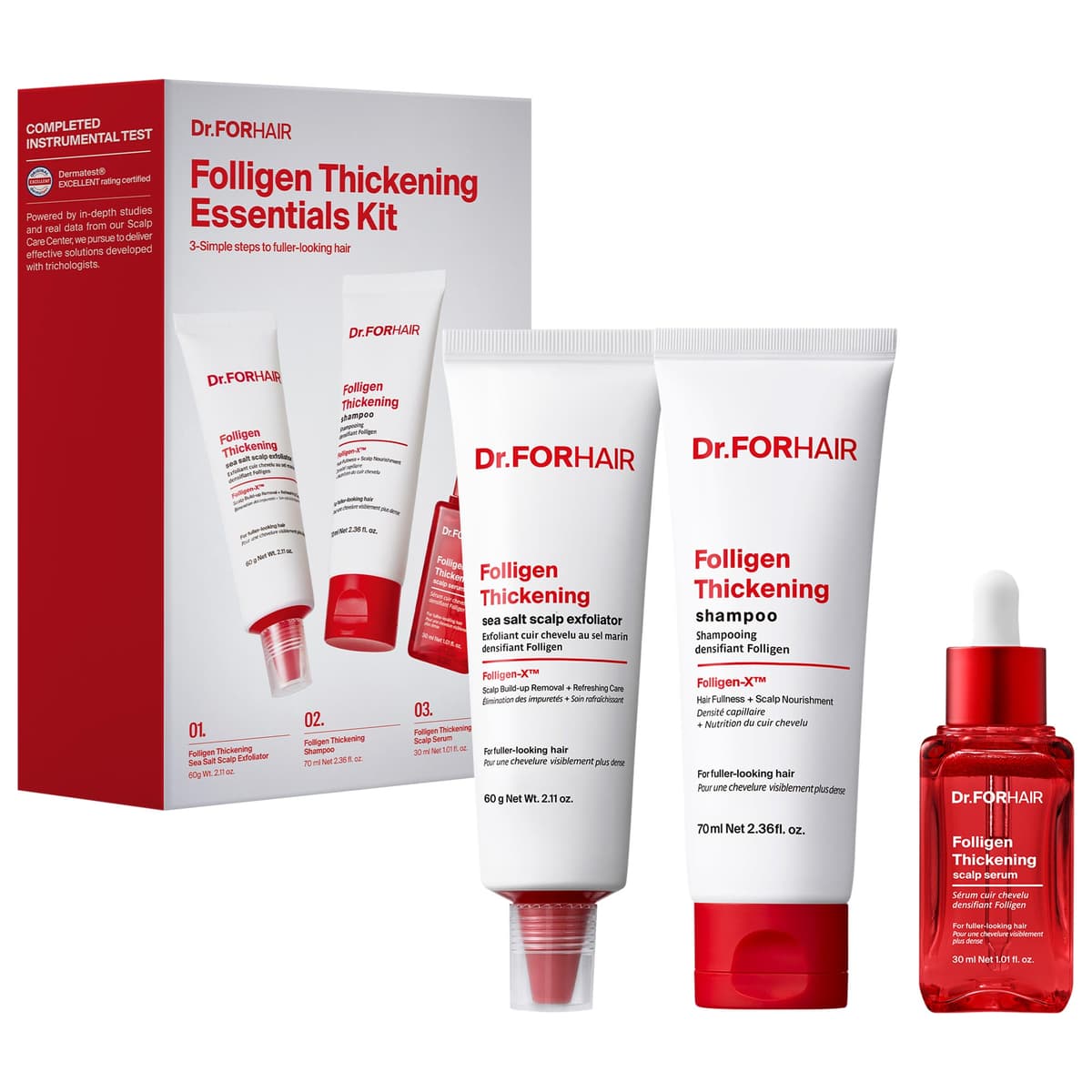 Mini Folligen Thickening Essentials Kit for Thinning Hair