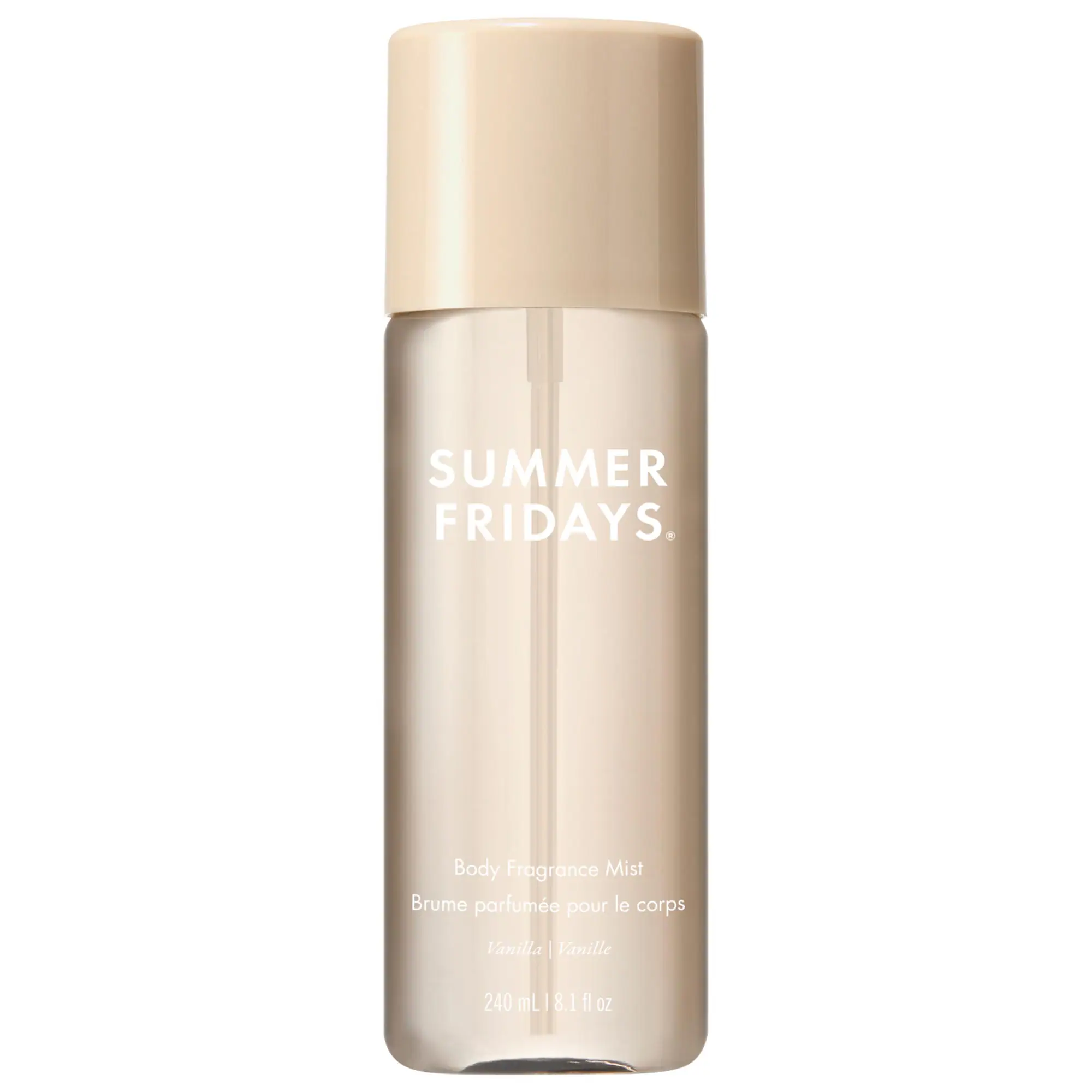 Vanilla Hair + Body Fragrance Mist with Vanilla Cake + Radiant Amber