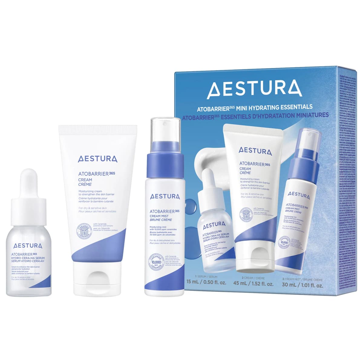 Mini ATOBARRIER365 Hydrating Essentials Travel Skincare Set