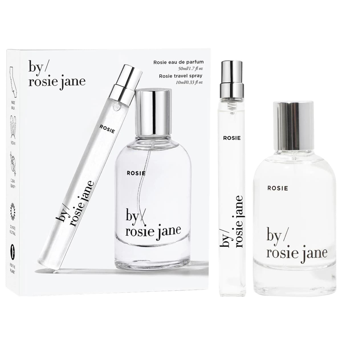 ROSIE home + away perfume set with white musk