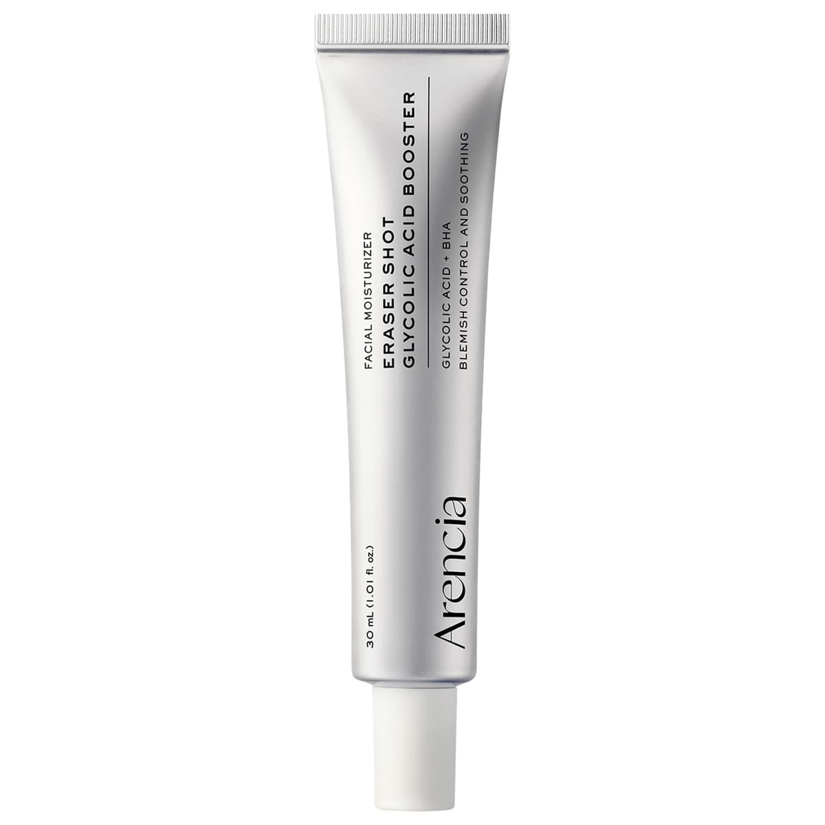 Eraser Shot Glycolic Acid Booster Cream with BHA for Texture Refining and Pore Care for Acne-Prone Skin