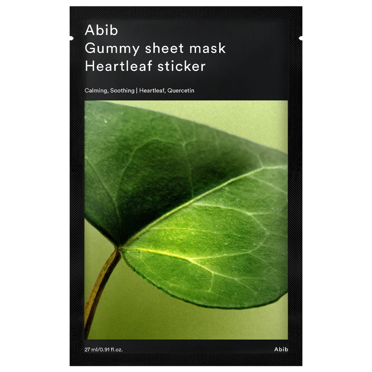 Gummy Sheet Mask Heartleaf Sticker Korean Face Mask for Sensitive Skin, Soothing & Redness Relief