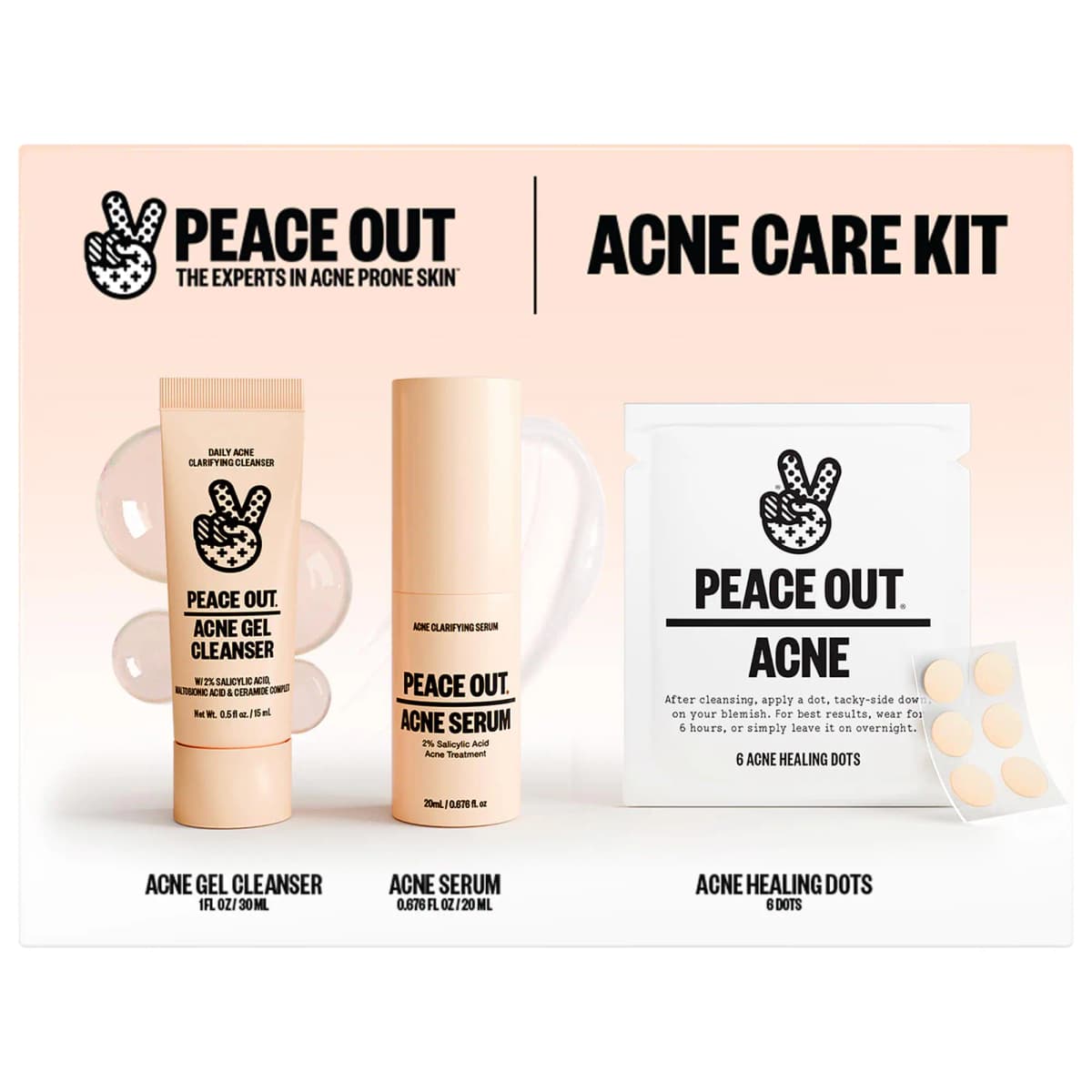 Acne Care Treatment Kit For Breakouts With Salicylic Acid