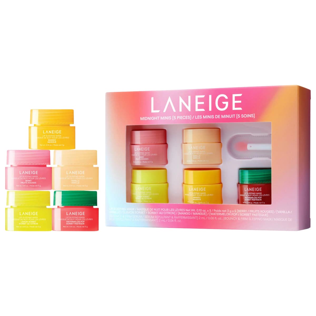 Midnight Minis Hydrating Lip Sleeping Mask Treatment 5 pc. Gift Set