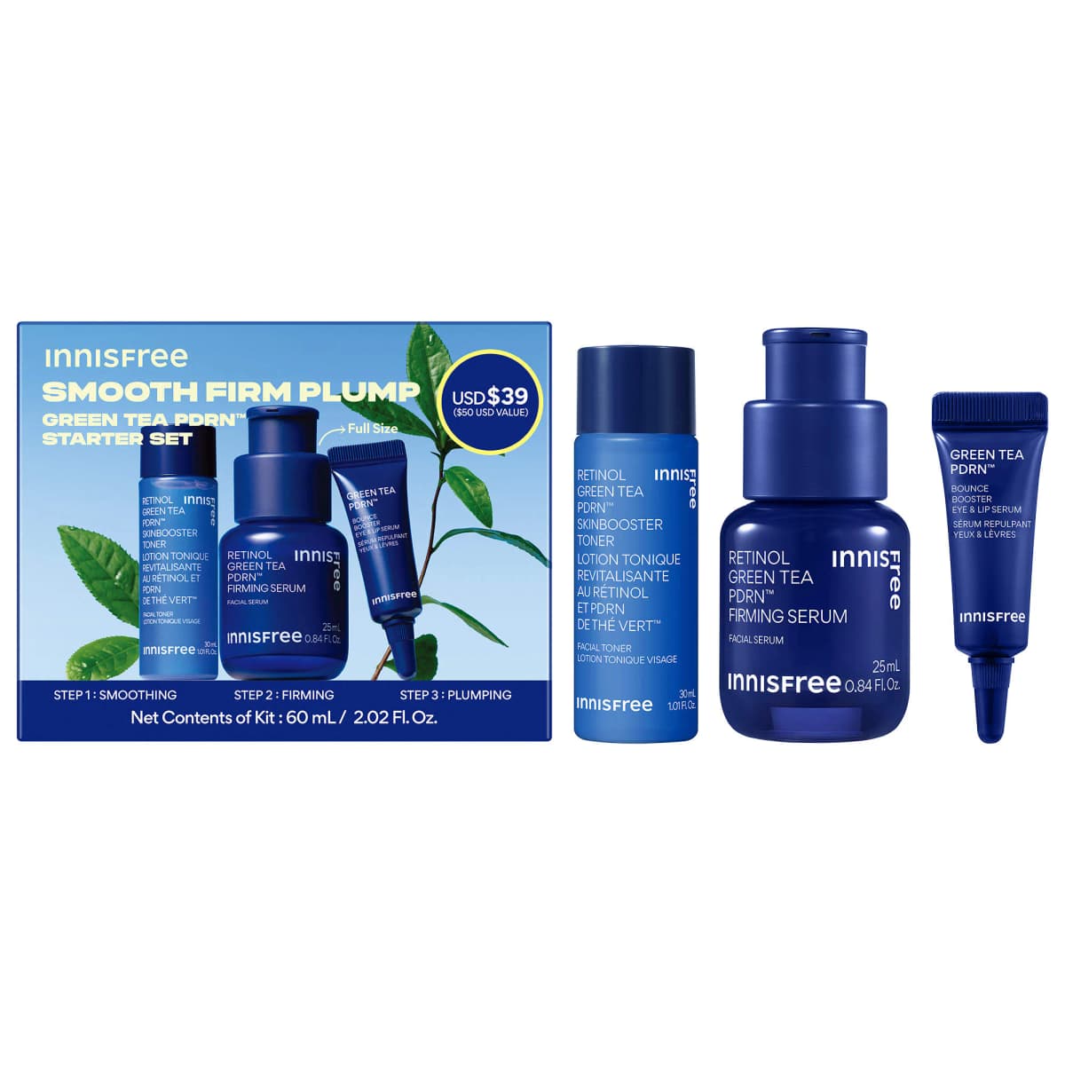 Green Tea Korean PDRN™ Gift Set Smoothing & Firming