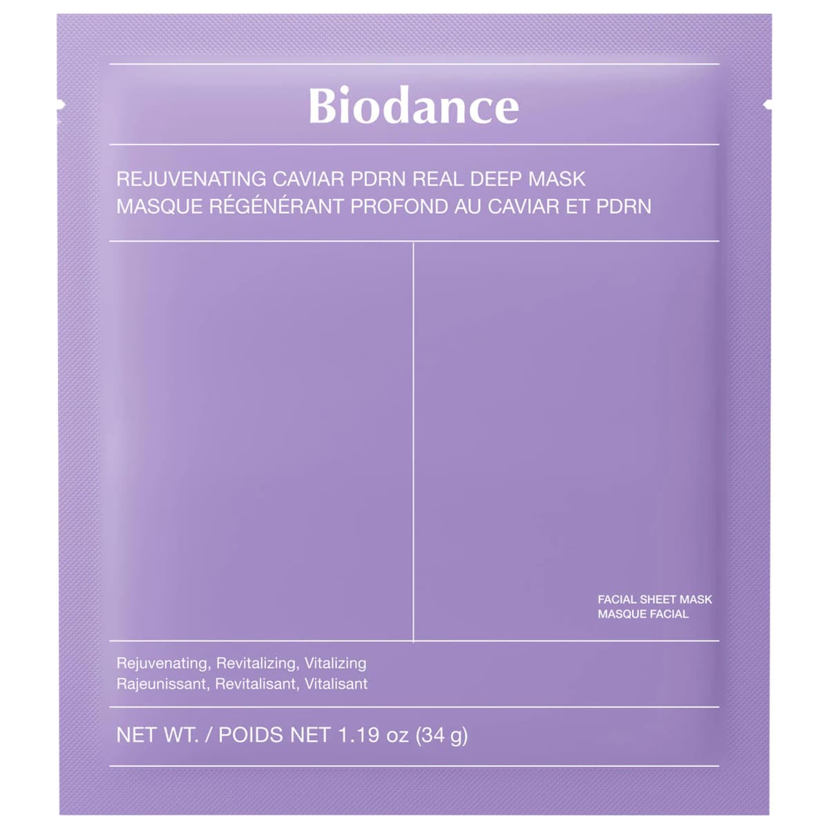 Rejuvenating Caviar PDRN Real Deep Mask - 1 Pack for Natural Skin Renewal & Firming
