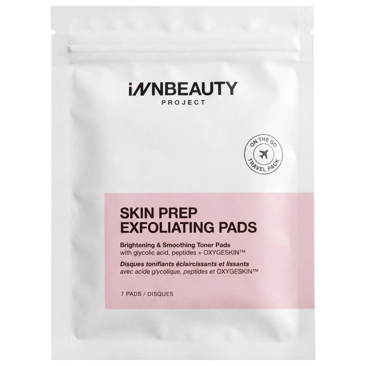 Mini Skin Prep Brightening & Exfoliating Toner Pads with Glycolic + Mandelic Acids