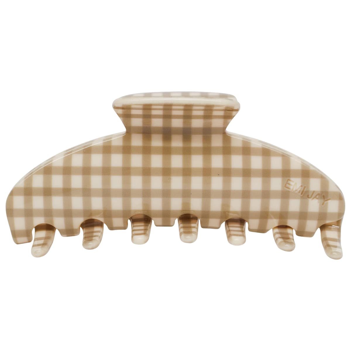 Big Effing Clip® Hair Claw in Gingerbread Gingham
